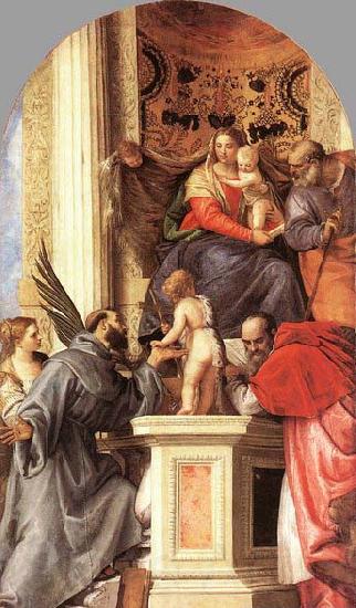 Paolo Veronese Madonna Enthroned with Saints France oil painting art